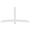 Ekena Millwork Bellingham Architectural Grade PVC Gable Bracket, 96"W x 52"H x 6"D x 6"F, 13/12 Pitch GBP096X52X0606BEL00 - alternate 5